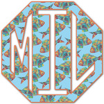 Mosaic Fish Monogram Decal - Medium