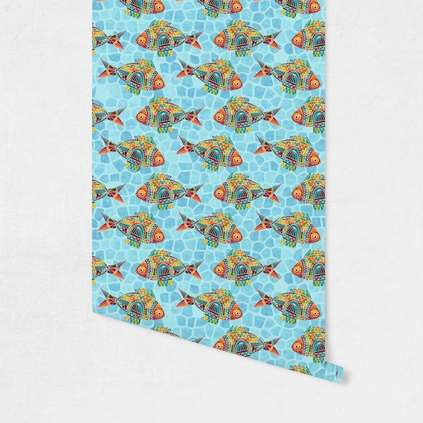 Colorful FIsh Wallpaper on Wall