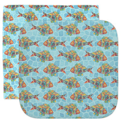 Mosaic Fish Facecloth / Wash Cloth