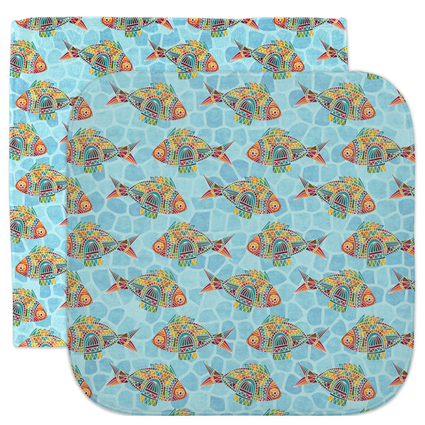 Custom Mosaic Fish Facecloth / Wash Cloth