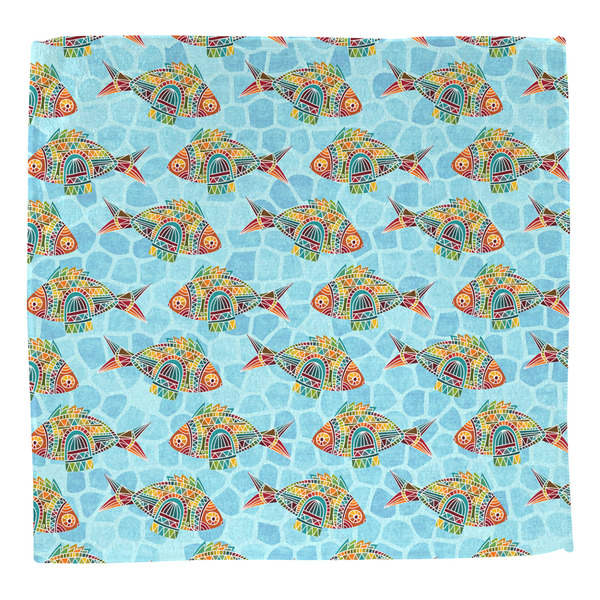Mosaic Fish Washcloth - Front - No Soap