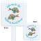 Mosaic Fish White Plastic Stir Stick - Double Sided - Approval