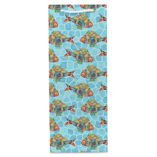 Mosaic Fish Wine Gift Bag - Gloss - Front