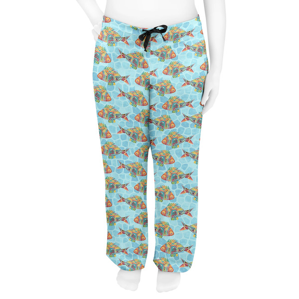 Mosaic Fish Women's Pj on model - Front