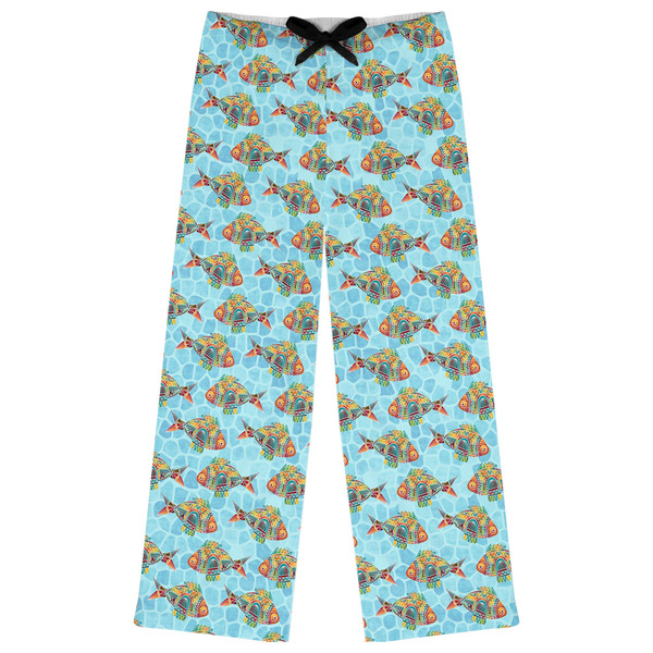 Custom Mosaic Fish Womens Pajama Pants - 2XL