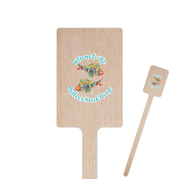 Custom Mosaic Fish Rectangle Wooden Stir Sticks