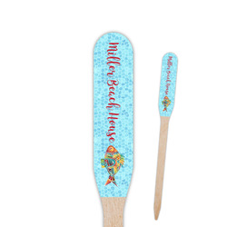 Mosaic Fish Paddle Wooden Food Picks - Double Sided