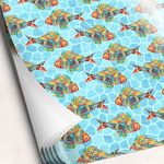 Mosaic Fish Wrapping Paper Sheets