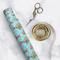 Mosaic Fish Wrapping Paper Roll - Matte - In Context