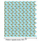 Mosaic Fish Wrapping Paper Roll - Matte - Partial Roll