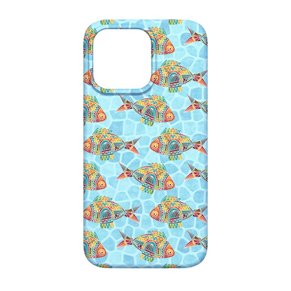 Mosaic Fish iPhone 13 Case - Back