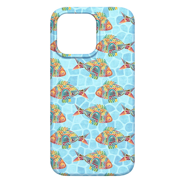 Mosaic Fish iPhone 13 Pro Max Case - Back