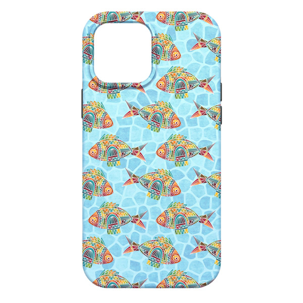 Mosaic Fish iPhone 13 Pro Max Tough Case - Back