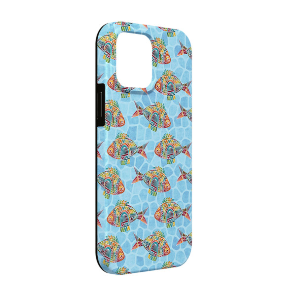 Custom Mosaic Fish iPhone Case - Rubber Lined - iPhone 13 Pro