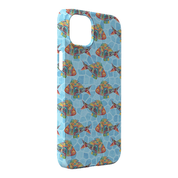 Custom Mosaic Fish iPhone Case - Plastic - iPhone 14 Plus