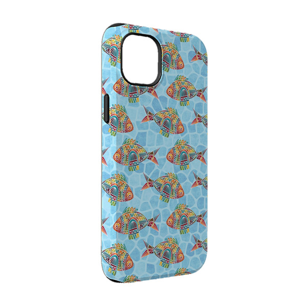 Custom Mosaic Fish iPhone Case - Rubber Lined - iPhone 14 Pro