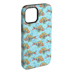 Mosaic Fish iPhone Case - Rubber Lined - iPhone 15 Pro Max