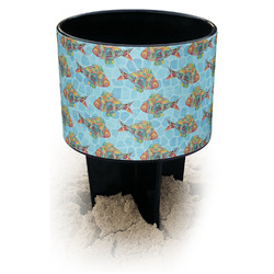 Mosaic Fish Black Beach Spiker Drink Holder