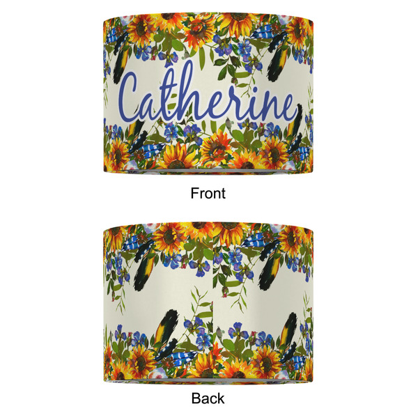 Sunflowers 12" Drum Lampshade - APPROVAL (Fabric)