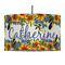 Sunflowers 12" Drum Pendant Lamp - Fabric (Personalized)