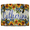 Sunflowers 16" Drum Lampshade - FRONT (Fabric)