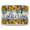 Sunflowers 16" Drum Lampshade - FRONT (Poly Film)