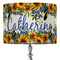 Sunflowers 16" Drum Lampshade - ON STAND (Fabric)