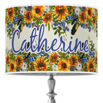 Sunflowers 16" Drum Lamp Shade - Poly-film (Personalized)