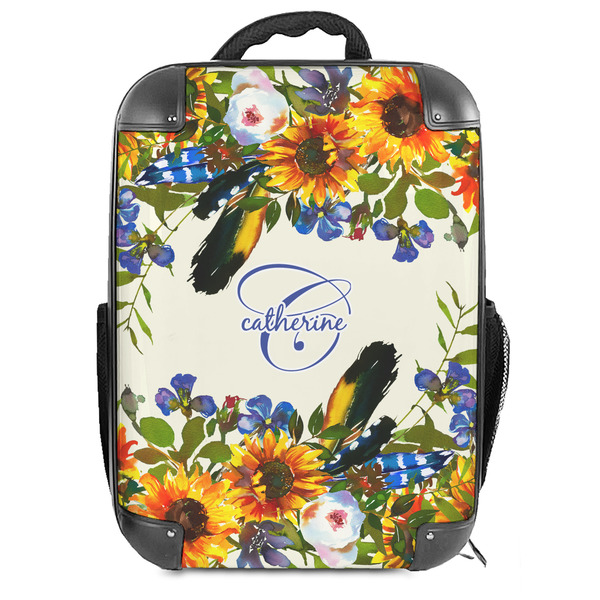 Custom Sunflowers 18" Hard Shell Backpack (Personalized)
