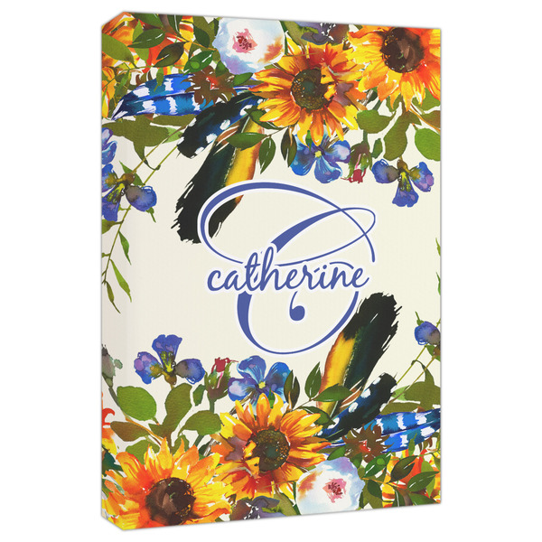 Custom Sunflowers Canvas Print - 20x30 (Personalized)