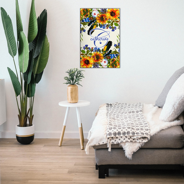 Sunflowers 20x30 Wood Print - In Context