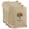 Sunflowers Reusable Cotton Grocery Bags - Set of 3 (Personalized)