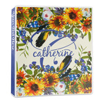 Sunflowers 3-Ring Binder - 1 inch (Personalized)