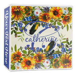 Sunflowers 3-Ring Binder - 2 inch (Personalized)