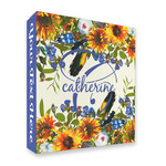Sunflowers 3 Ring Binder - Full Wrap - 2" (Personalized)