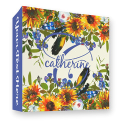Sunflowers 3 Ring Binder - Full Wrap - 3" (Personalized)