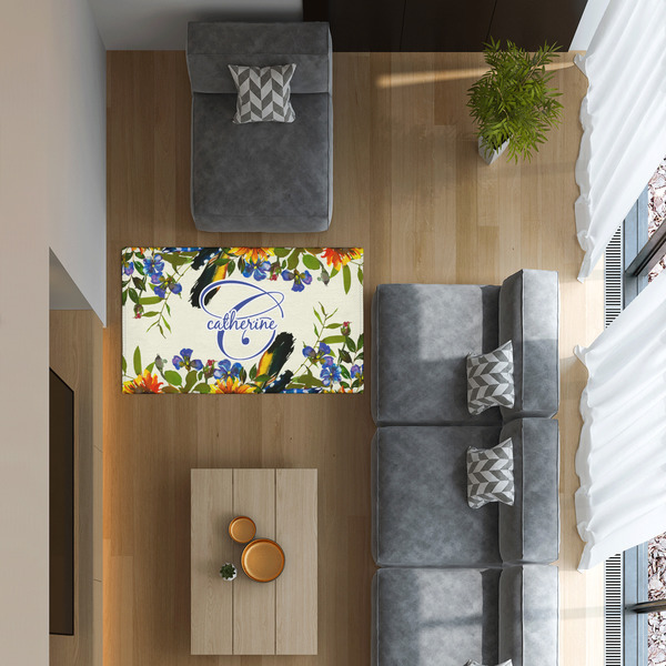 Sunflowers 3'x5' Indoor Area Rugs - IN CONTEXT