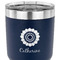Sunflowers 30 oz Stainless Steel Ringneck Tumbler - Navy - CLOSE UP