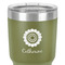 Sunflowers 30 oz Stainless Steel Ringneck Tumbler - Olive - Close Up