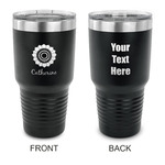 Sunflowers 30 oz Stainless Steel Tumbler - Black - Double Sided (Personalized)