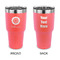 Sunflowers 30 oz Stainless Steel Tumbler - Coral - Double Sided (Personalized)