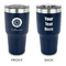 Sunflowers 30 oz Stainless Steel Tumbler - Navy - Double Sided (Personalized)