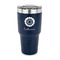 Sunflowers 30 oz Stainless Steel Ringneck Tumblers - Navy - FRONT