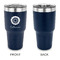 Sunflowers 30 oz Stainless Steel Ringneck Tumblers - Navy - Single Sided - APPROVAL