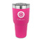 Sunflowers 30 oz Stainless Steel Ringneck Tumblers - Pink - FRONT