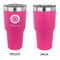 Sunflowers 30 oz Stainless Steel Ringneck Tumblers - Pink - Single Sided - APPROVAL