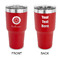 Sunflowers 30 oz Stainless Steel Ringneck Tumblers - Red - Double Sided - APPROVAL