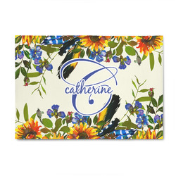 Sunflowers 4' x 6' Indoor Area Rug (Personalized)