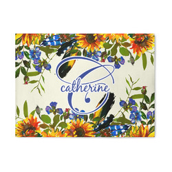 Sunflowers 5' x 7' Indoor Area Rug (Personalized)