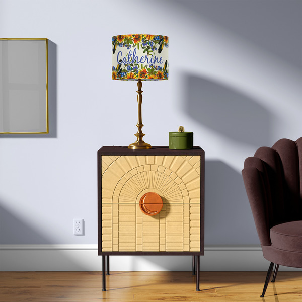 Sunflowers 8" Drum Lampshade - LIFESTYLE